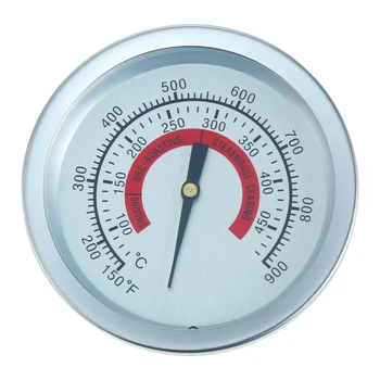 1pc GRILIS Grilis Bimetalinė Temperatūros Indikatorius Grilis Rūkalius Duobę Orkaitės Termometras Indikatorius 150-900℉ 100-450℃ Virtuvės Įrankis Kepimo
