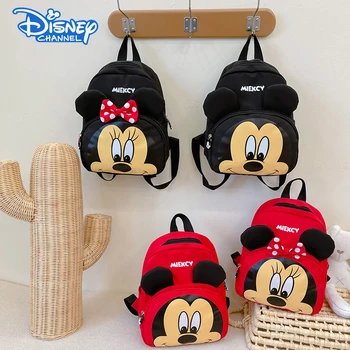 Disney Mickey Minnie Šviesos Mados Kuprinę Cartoon vaikų Darželis Kuprinė Mergaitėms Cute Rankinės, Dovanos Vaikams