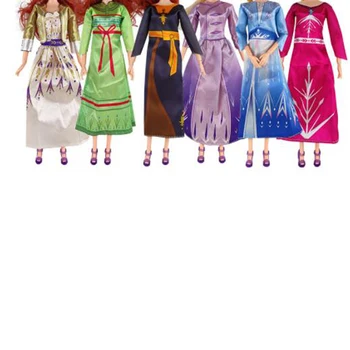 Mados Suknelė Drabužius, 30cm, Skirtos Lėlės Cosplay Princesė Ilga Suknelė Sniego Karalienės Suknelės Iki Žaislas 