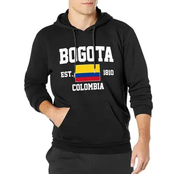 Vyrų, Moterų, Hoodies Kolumbija EST.1810 Bogotá Kapitalo Hoodie Megztinis Su Gobtuvu Hip-Hop Medvilnės Palaidinukė Unisex